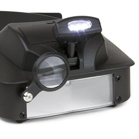 Carson 2x3x5x6 Led Lighted Head Visor Magnifier