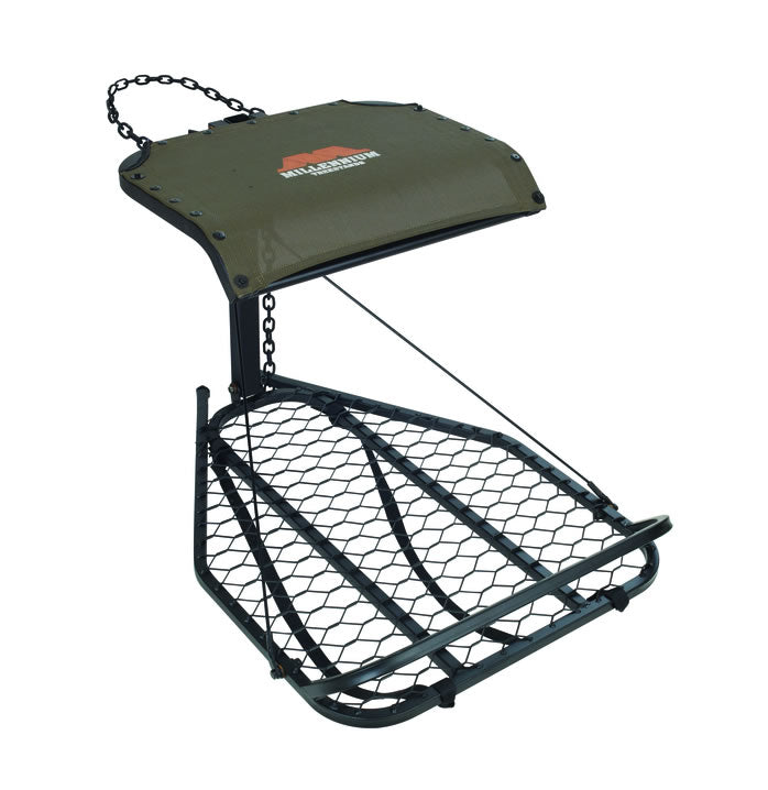 Millennium M25 Steel Hang-on Tree Stand W-footrest Includes Safe-link 35' Safety Line