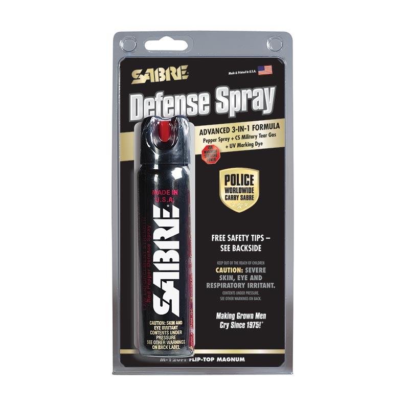 Sabre 3-in-1 Pepper Spray Magnum Tactical Size Unit Police Strength 4.36 Oz