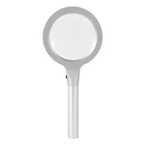 Zadro  Led Lighted Illuminating Handheld Magnifier With Dual Mag.