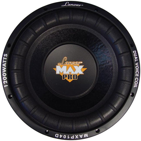 Subwoofer Lanzar 10" 1200watt Dvc; Dual Mag; Max Series