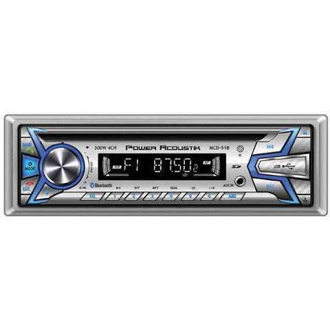 Power Acoustik Cd-mp3 Receiver Am-fm Usb Aux Bluetooth