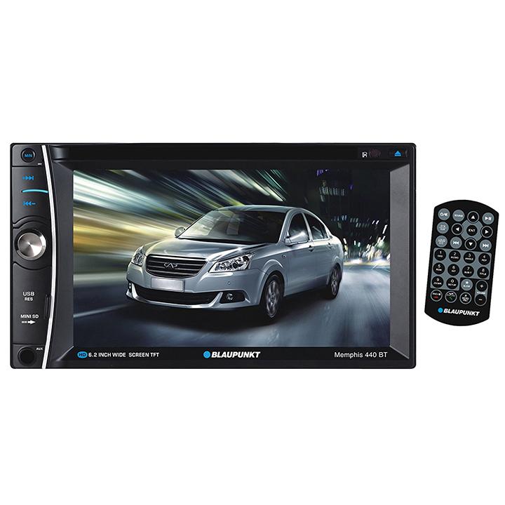 Blaupunkt Double Din Dvd-cd Receiver With 6.2" Touch Screen And Bluetooth