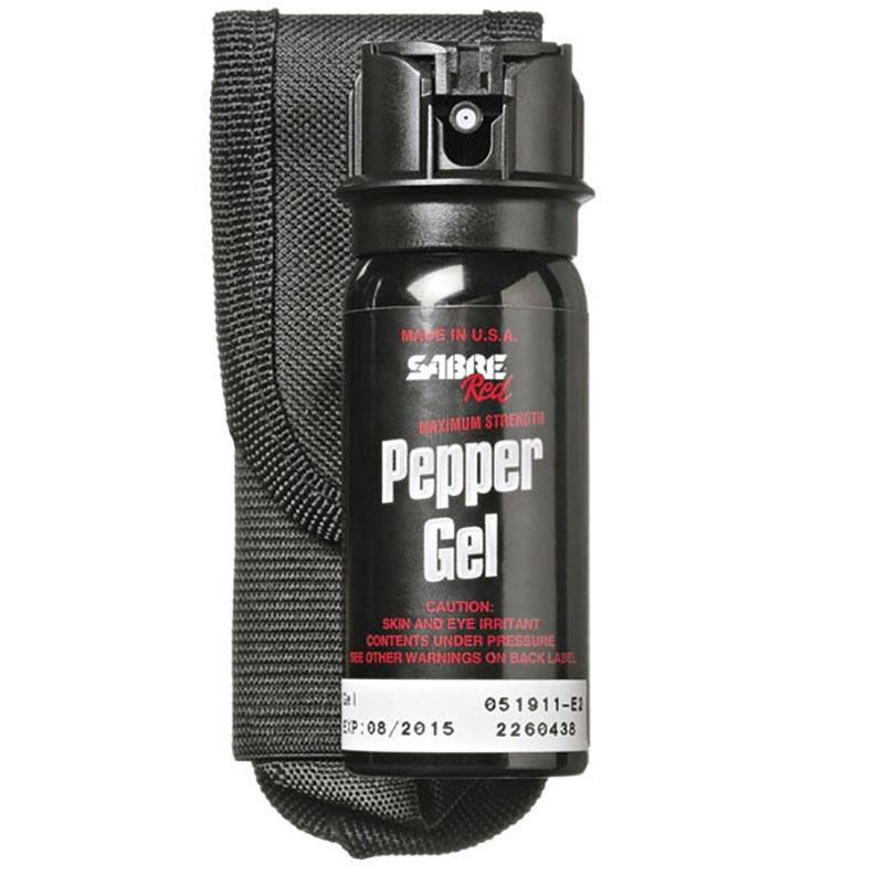 Sabre Red Pepper Gel Police Strength Tactical Series W- 18ft Range 18 Bursts