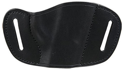 Bulldog Medium  Right Hand Black Molded Leather Belt Slide Holster