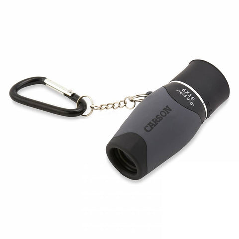 Carson 6 X 18mm Pocket Monocular Caribiner Keychain