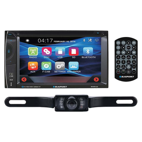 Blaupunkt 6.2" D.din Touchscreen Am-fm-dvd-bt With Backup Camera