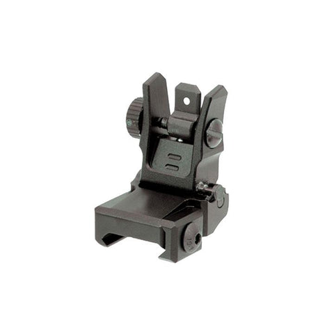 Utg Low Profile Flip-up Rear Sight With Dual Aiming Aperture