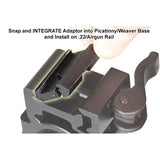 Utg .22-airgun To Picatinny-weaver Low Pro Snap-in Adaptors (pair)