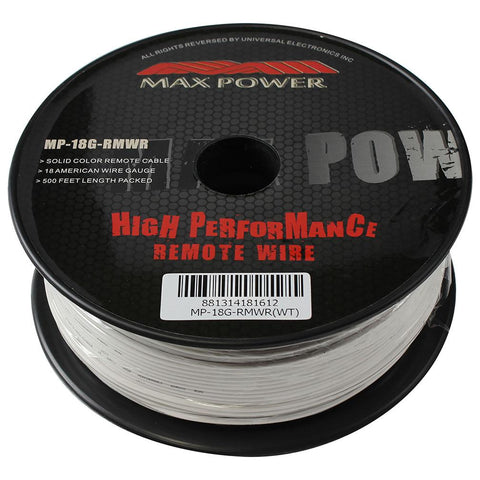 Max Power Remote Wire 18ga 500ft White
