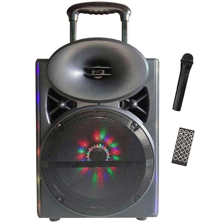 Maxpower Single 12" Woofer With Built In Rechargeable Battery & Wireless Mic