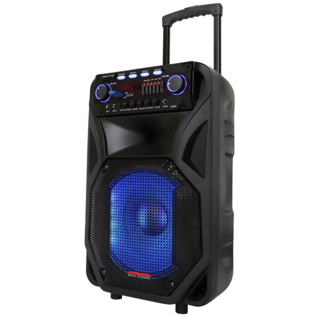 Maxpower Single 12" Woofer With Built In Rechargeable Battery Front Equalizer