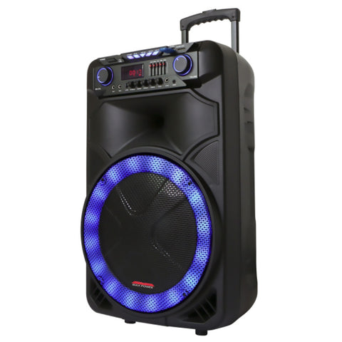 Maxpower Single 15" Woofer With Built In Rechargeable Battery Front Equalizer