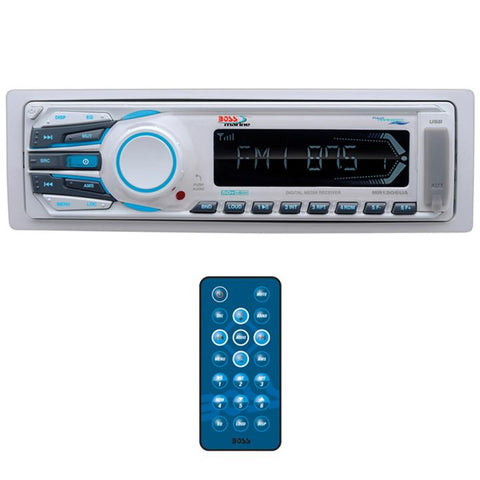 Boss Marine Single Din Mechless Mp3-am-fm