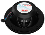 Boss 6.5" 2-way Marine Speaker With Rgb Lights(pair) 200w Black