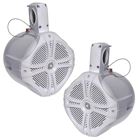 Power Acoustik Marine 6.5" Wake Tower Speaker White (pair)