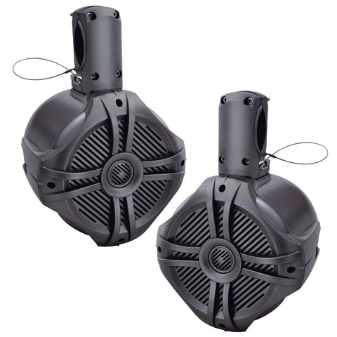 Power Acoustik Marine 8" Wake Tower Speaker Titanium (pair)