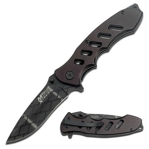 Mtech Tactical Folding Knife 5" Closed 3.75" 3mm Thick Blade Stainless Steel