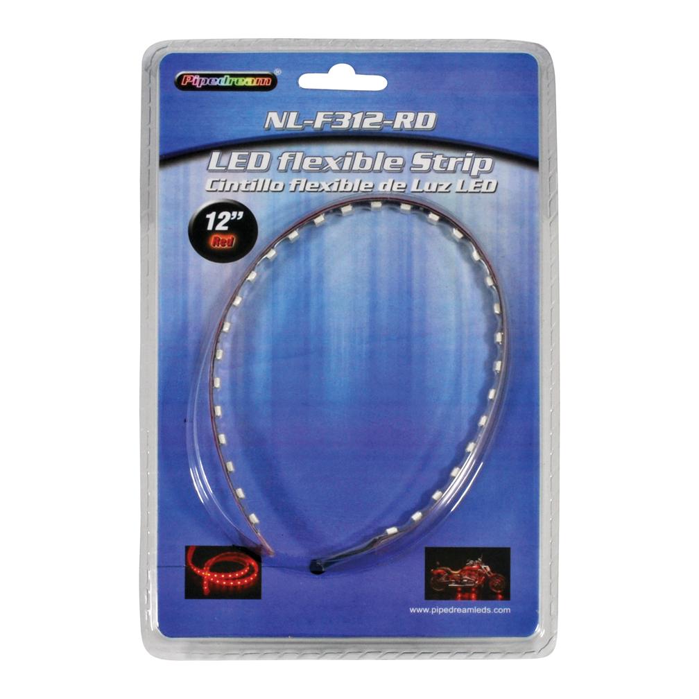 Pipedream 12" High Intensity Flexible Led Strip Cut Ever 3 Led's Red