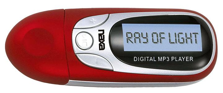 Naxa Red Mp3 Player With 4gb Built In Flash Memory Lcd Display