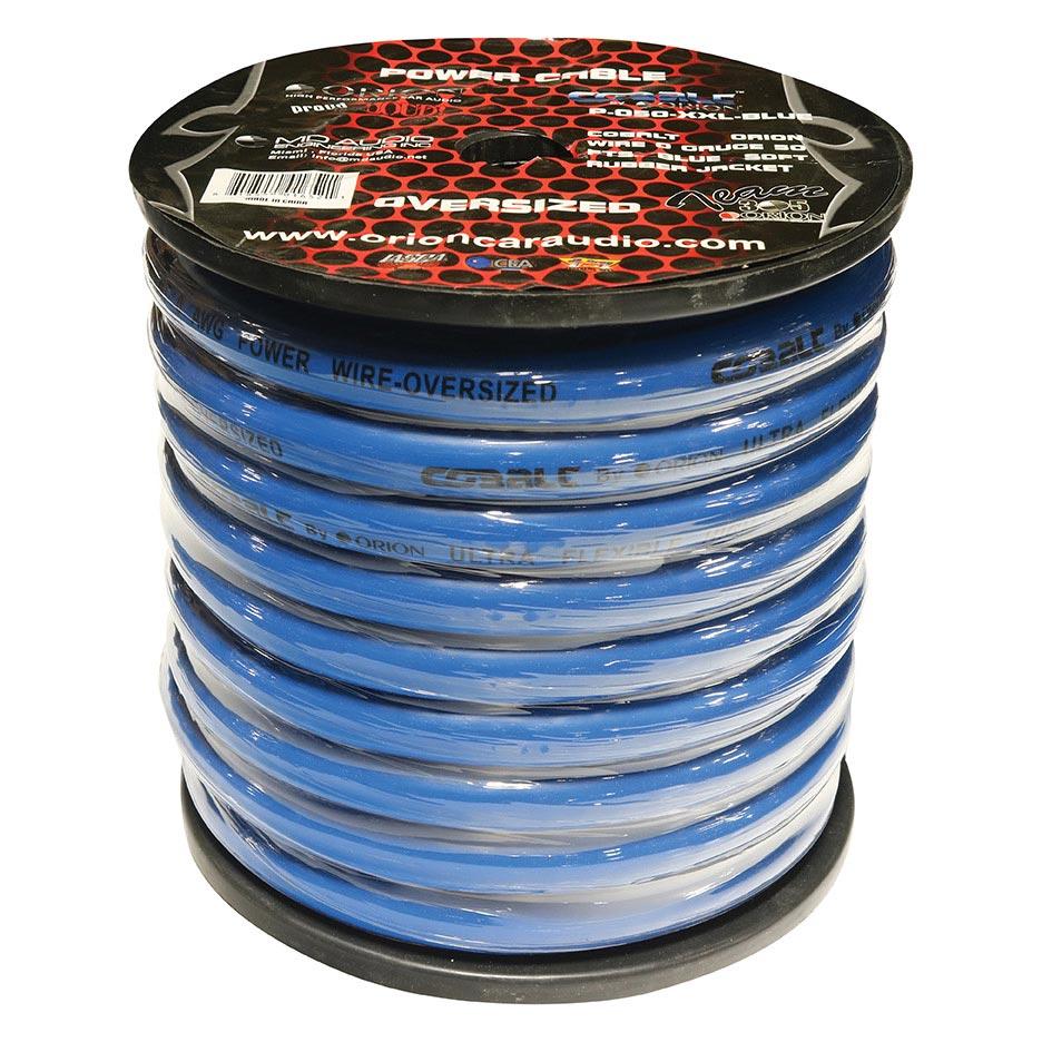 Orion Cobalt 0 Gauge Oversize Wire 50 Ft Blue