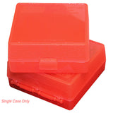 Mtm Ammo Box 100 Round Flip Top For 22 Mag - 17 Hmr Clear Red