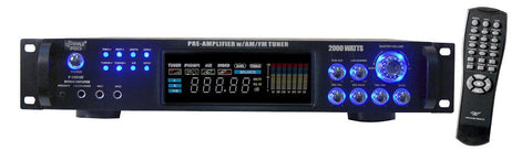 Receiver Pyle Rack Mountable Am-fm Tuner;2000watt Hybrid