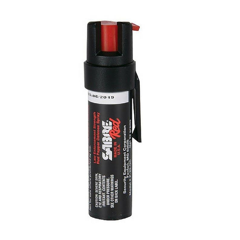 Sabre Red Pepper Spray Police Strength Compact Size W Clip 35 Shots