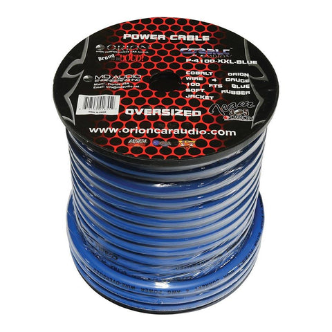 Orion Cobalt 4 Gauge Oversize Wire 100 Ft Blue