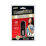 Sabre Personal Alarm With Key Ring - Black