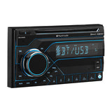 Planet Double Din Mp3-cd-am-fm Receiver Bluetooth Multi Color Display