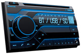 Planet Double Din Mp3-cd-am-fm Receiver Bluetooth Multi Color Display