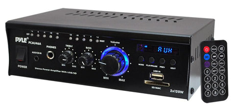 Pyle Mini 2ch Amplifier With Usb