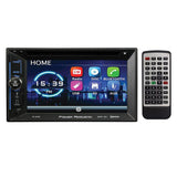 Power Acoustik 6.2" Double Din Dvd Receiver With Bluetooth