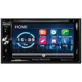 Power Acoustik 6.2" Double Din Receiver With Bluetooth & Detachable Faceplate W-padded Carry Case