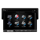 Power Acoustik Oversized 7" Detach Touch Screen Receiver Tft-lcd Dvd Am-fm  Bluetooth A2dp