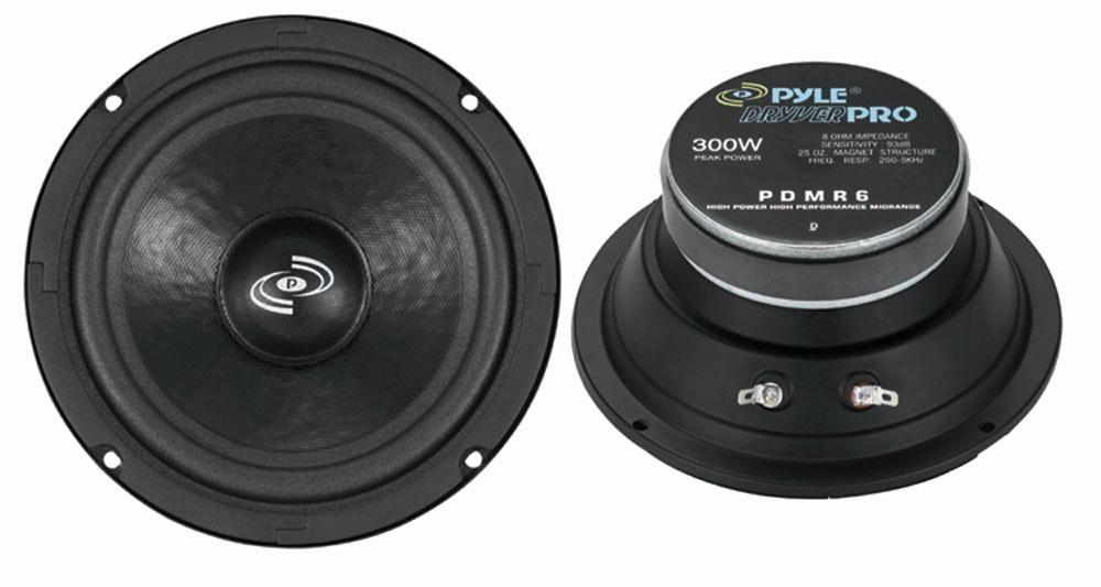 Pyle Pro Midrange 6.5"(sold Each) Sealed Back; 8 Ohm