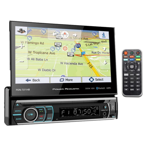 Power Acoustik 7" Flip Out Touchscreen Am-fm-dvd-usb-bt With Navigation