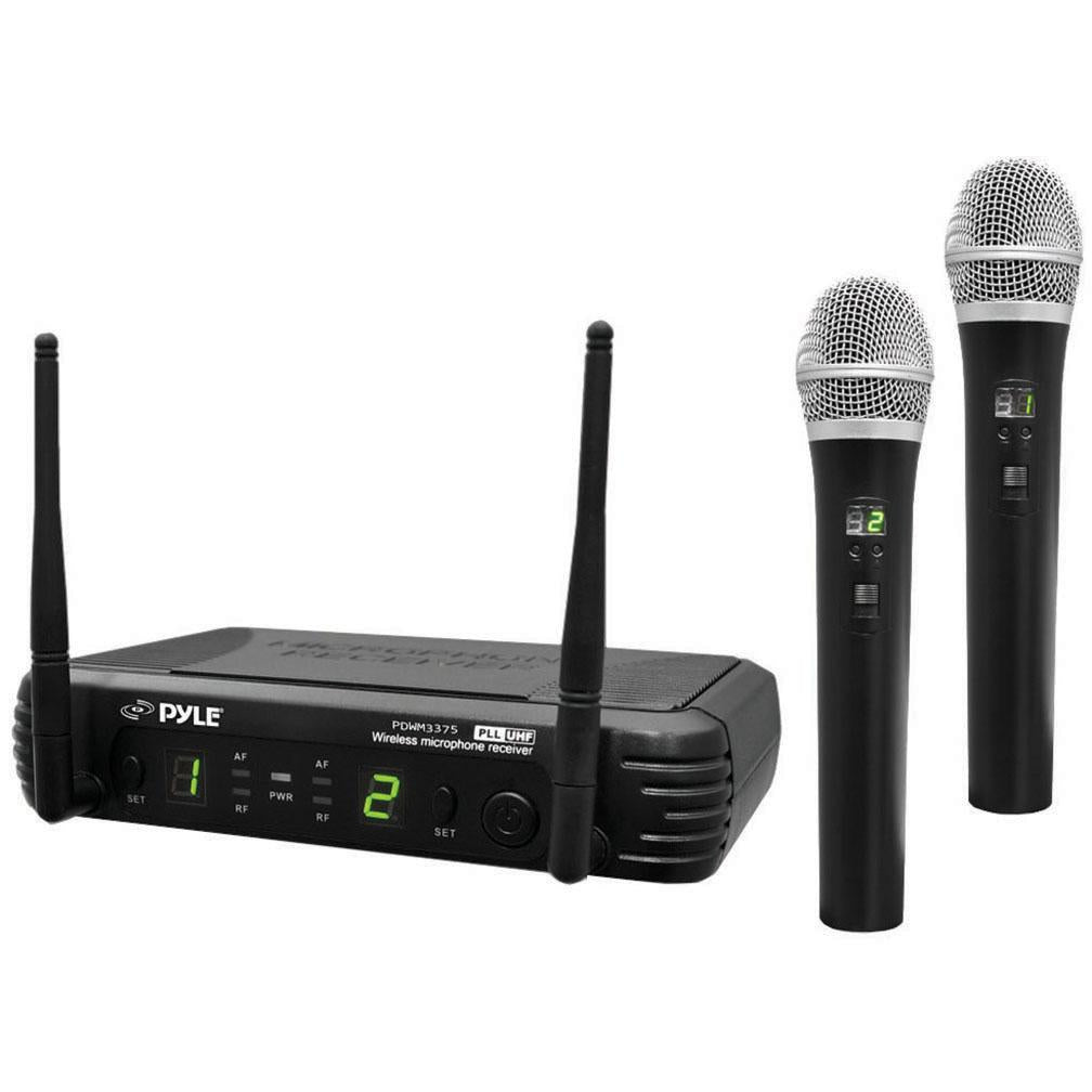 Pyle Pro 2ch Uhf Wireless Handheld Mic System