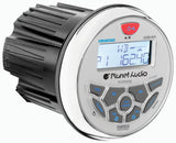 Planet Round Marine Radio (3.5" Diameter) Bluetooth Rear Aux Input Am-fm Rear Charging Usb