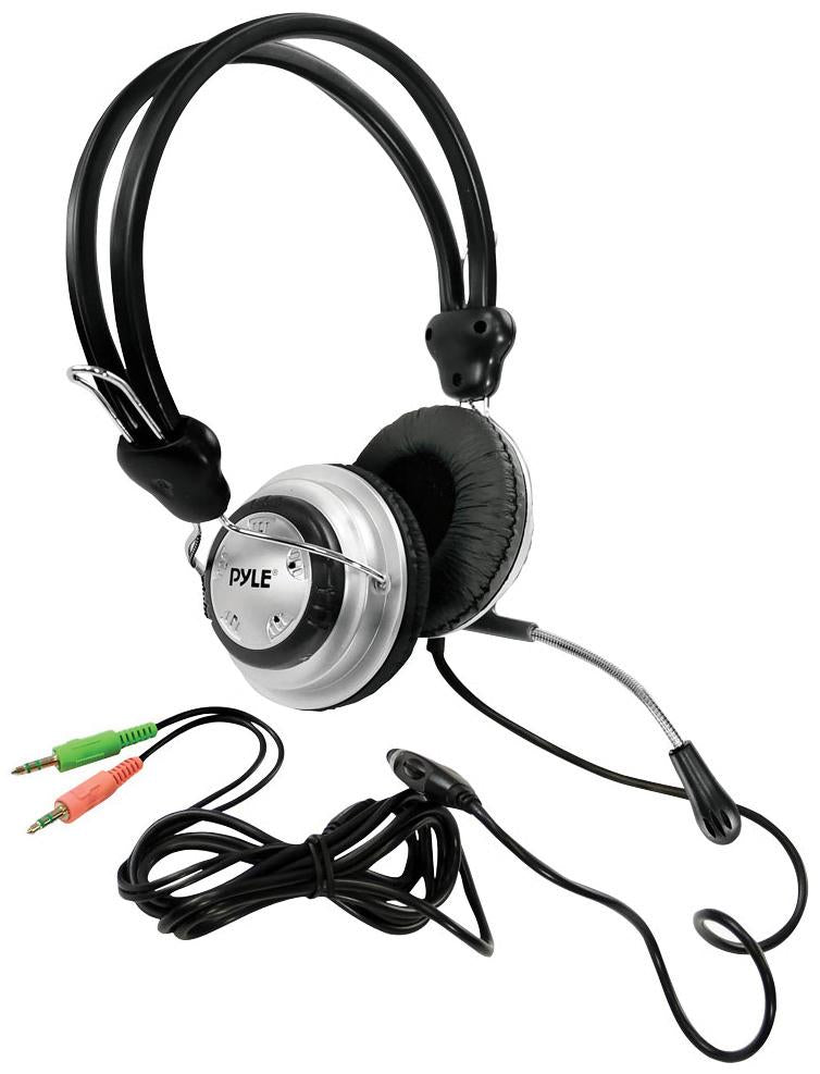 Pyle Multimedia Stereo Headphone & Mic Volume