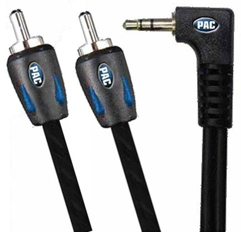 Pac Automotive Grade 3.5mm To Rca 6ft Long Right Angle
