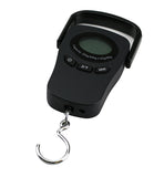 American Weigh Scale Digital Hanging Scale With Lcd Display & Built In Tape Measure Black
