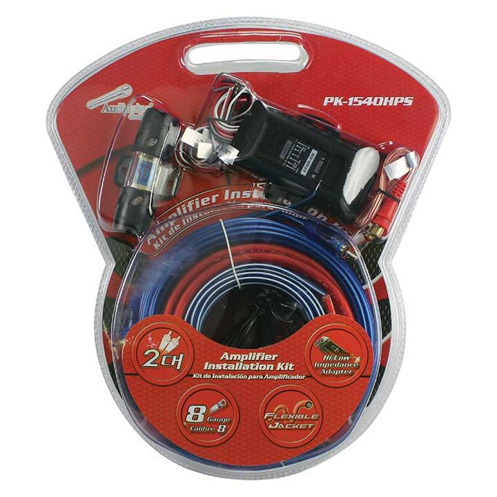 Audiopipe Complete 8 Gauge Amp Kit With Line Out Converter