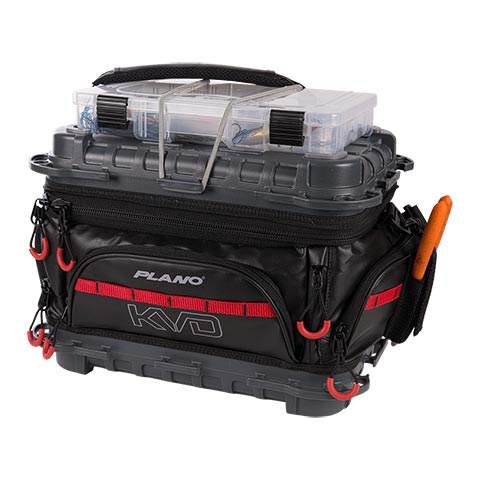 Plano Kvd Signature Series 3600 Size Tackle Bag Black-gray-red