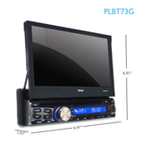 Pyle 7" Flip-out Single Din Dvd Receiver With Gps And Bluetooth