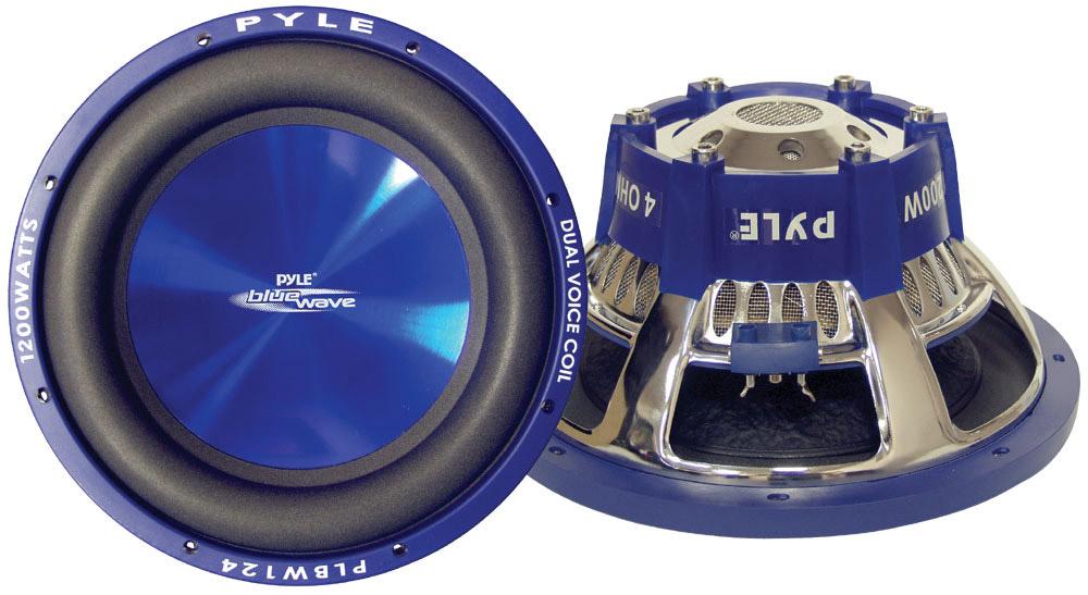 Subwoofer 8" Pyle Blue Wave 600 Watts; Dvc; 60oz Magnet