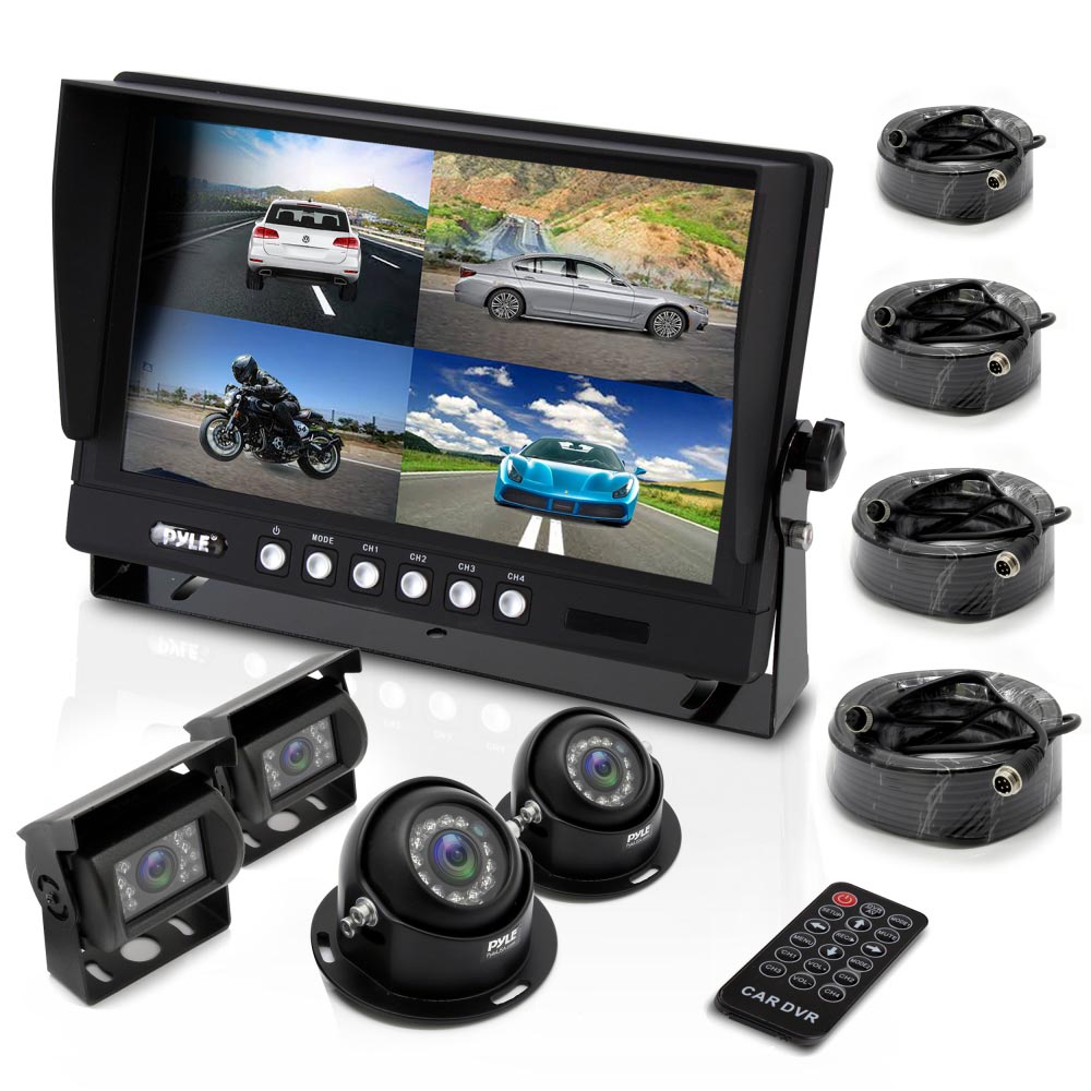 Pyle 7" Monitor With 4 Camera Set