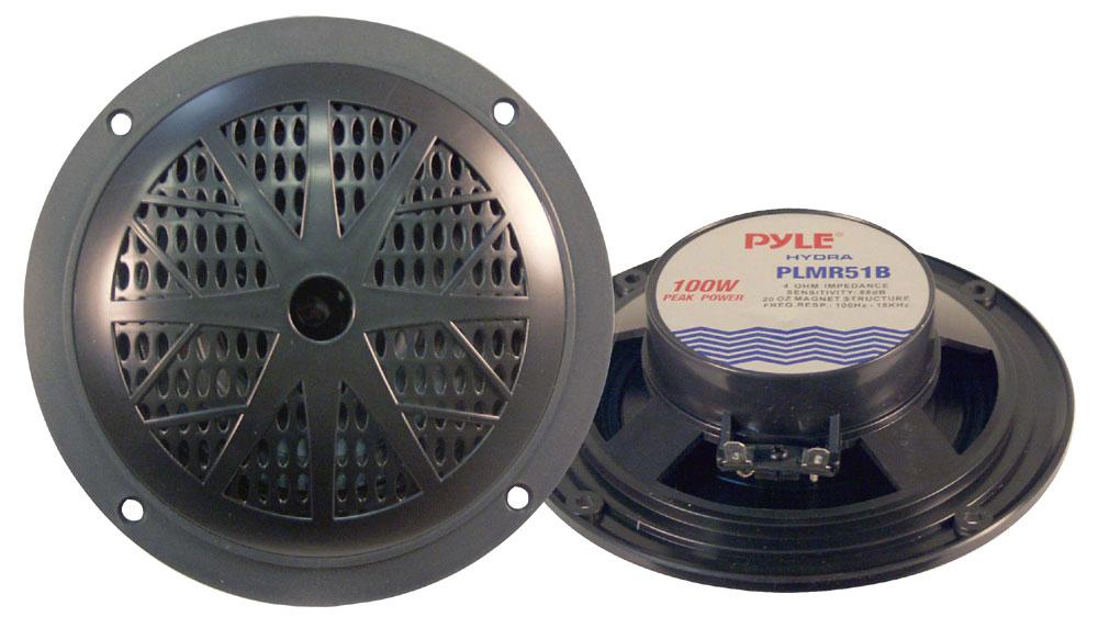 Pyle 5-1-4" Black Waterproof Marine Speaker