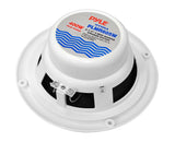 Pyle 6.5" 2-way Dual Cone Marine Speakers White 400w Max